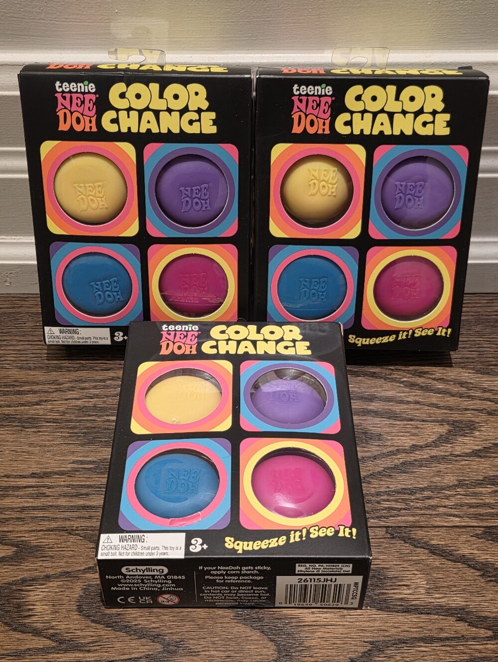 Needoh NIB Color Change 4 Pack